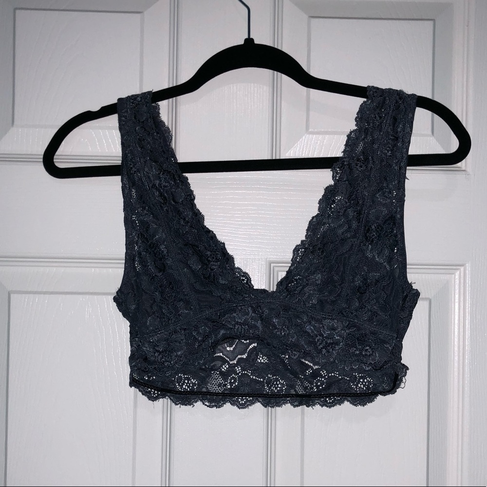 LF Carmar grey lace bralette